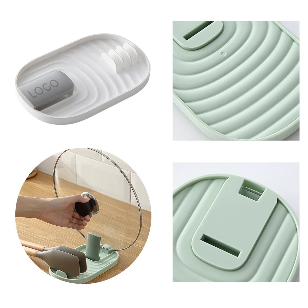 MOQ 10 PCS Convenient Pot Spatula Storage Rack 1