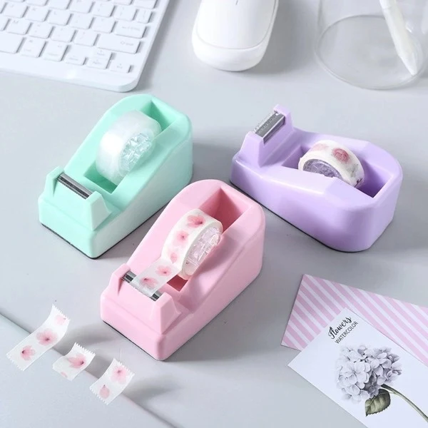Macaron Color Desktop Tape Dispenser 1