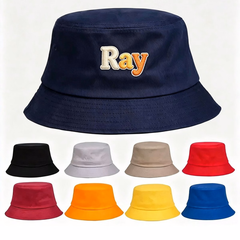 Blank Embroidered Cotton Bucket Hat