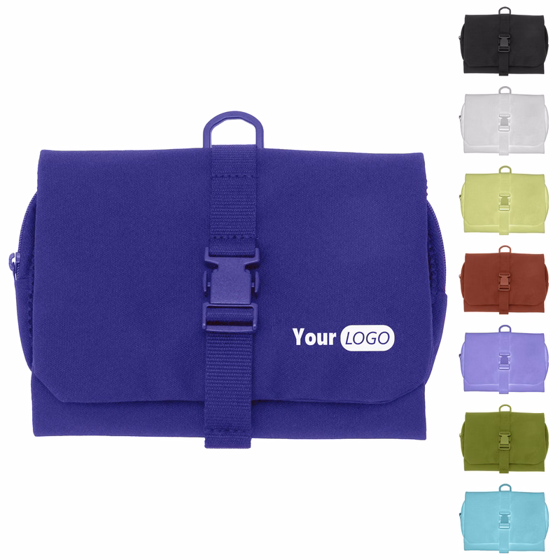Polyester Compact And Durable Hanging Toiletry Bag For Easy Organization