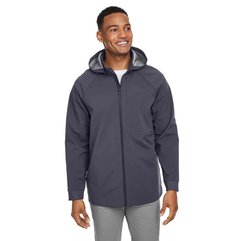 North End Men's City Hybrid Soft Shell Hooded Jacket 1