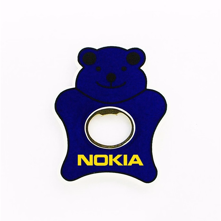 Jumbo size teddy bear shape magnetic bottle opener