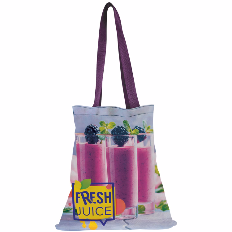 Small Flat Vibrant Cotton Tote