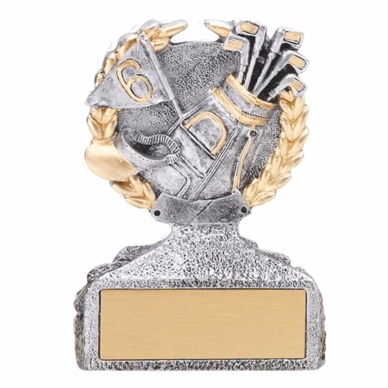 Golf Pewter & Gold Sculpture Award
