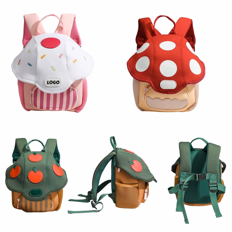 Mini Mushroom Backpack Kids Cute School Bag