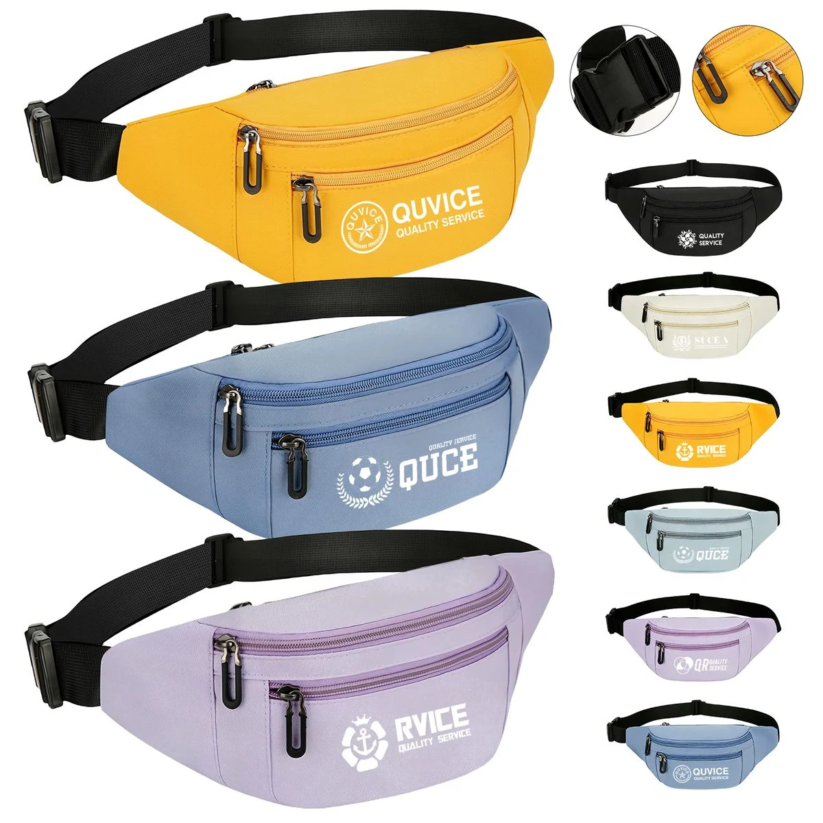 Customizable Logo 13 7/10" Polyester Waist Bag 1
