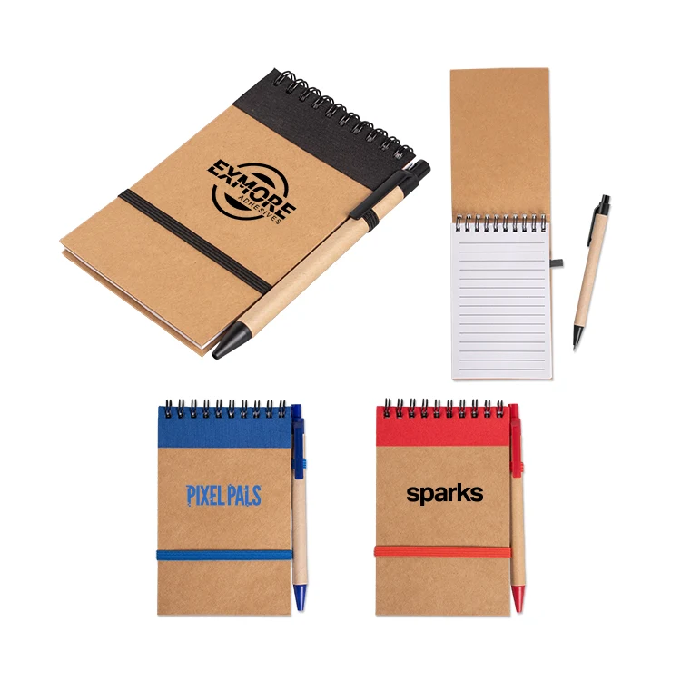 Kraft Jotter with Pen 1