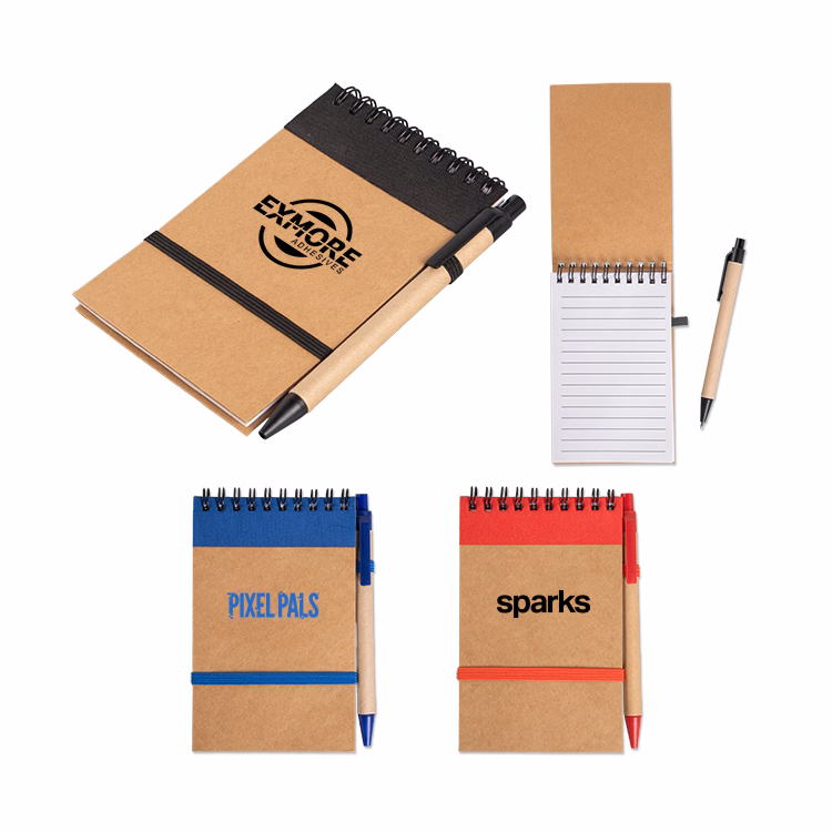 Kraft Jotter with Pen