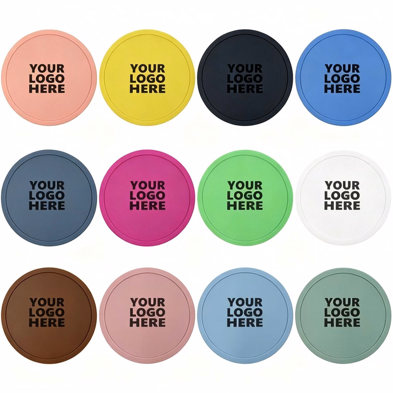 Round Silicone Non Slip Drink Coaster