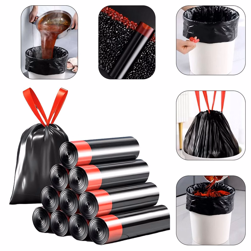 Household Black Hand-Held Garbage Bag