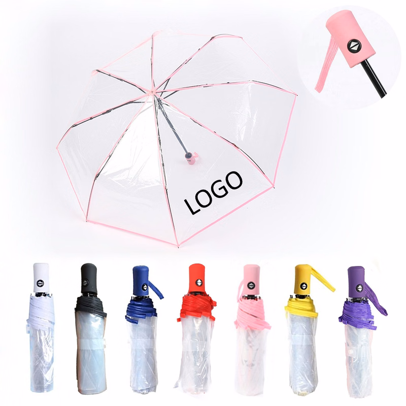 Full Automatic Clear Folding Umbrella