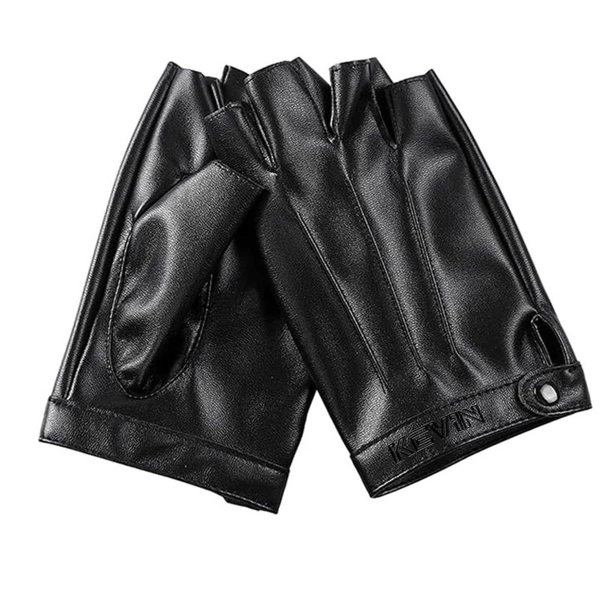 Artificial Leather Half-Finger Gloves 1