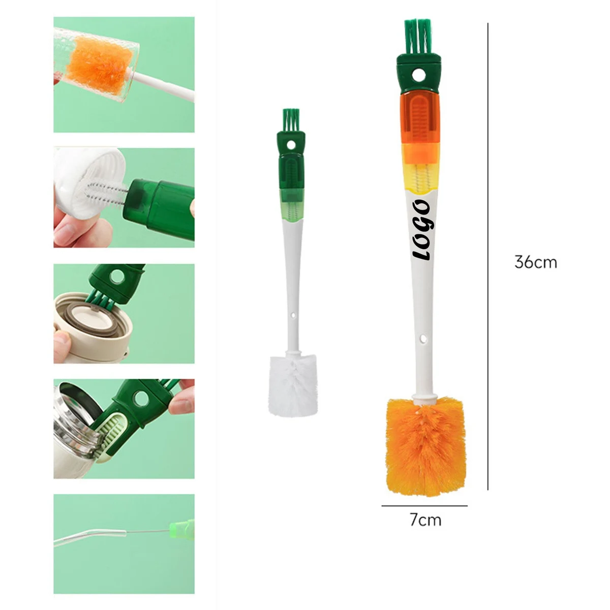 Five-In-One Cup Cleaning Tool, custom kitchen gadget with logo imprint 1