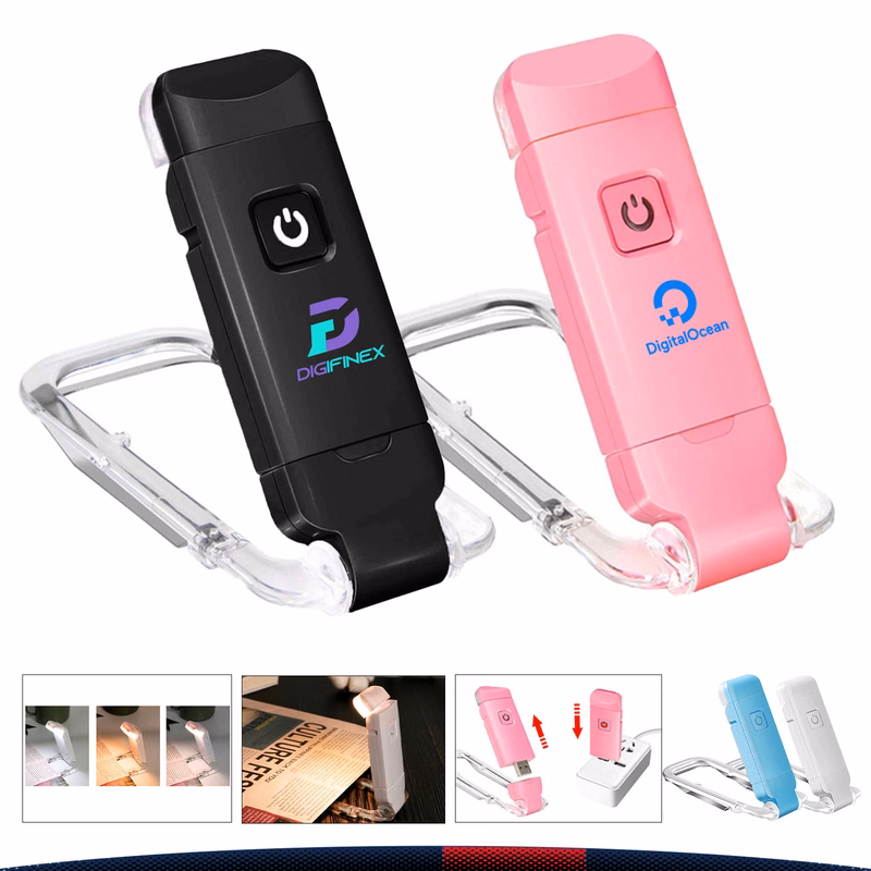 Klydra USB Rechargeable Clip-On Book Reading Light