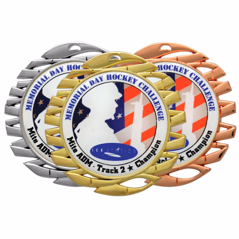 Digistock Medals: Woven Ribbon Border with 2" DIA Insert