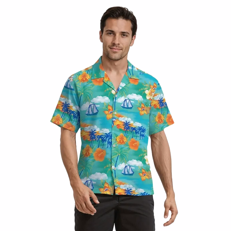 Tropic Print Camp Shirt