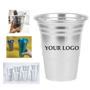 Beer Metal Tumbler Disposable Aluminum Cup 12oz Recyclable Cup 1
