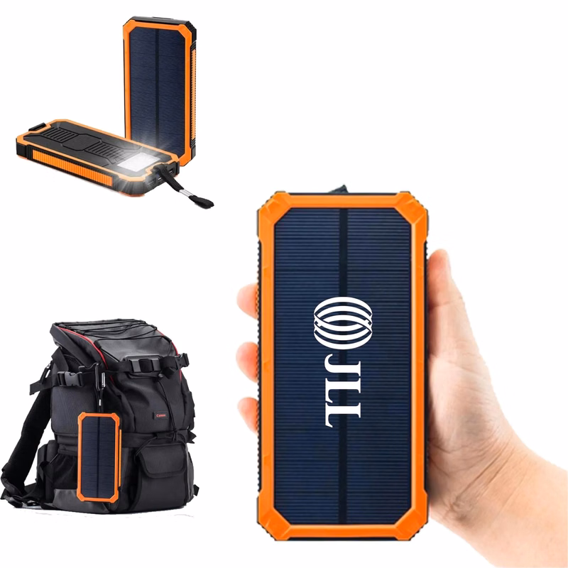 Outdoor Waterproof Charger w/ Dual USB Outputs & Flashlight
