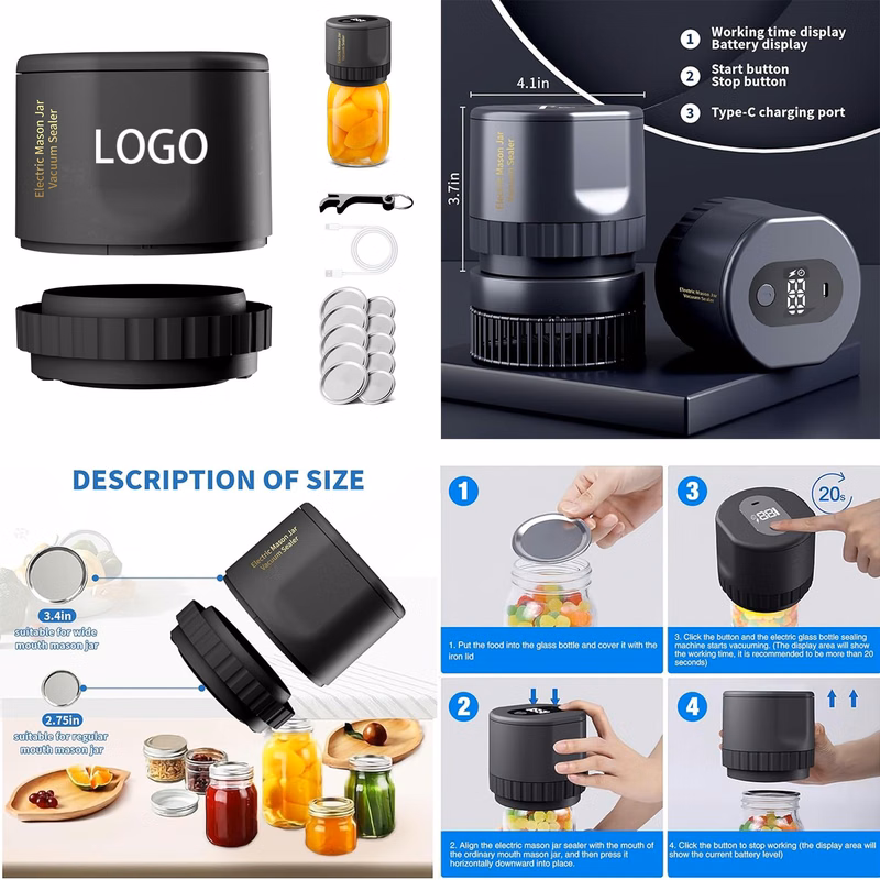 Electric Mason Jar Vacuum Sealer