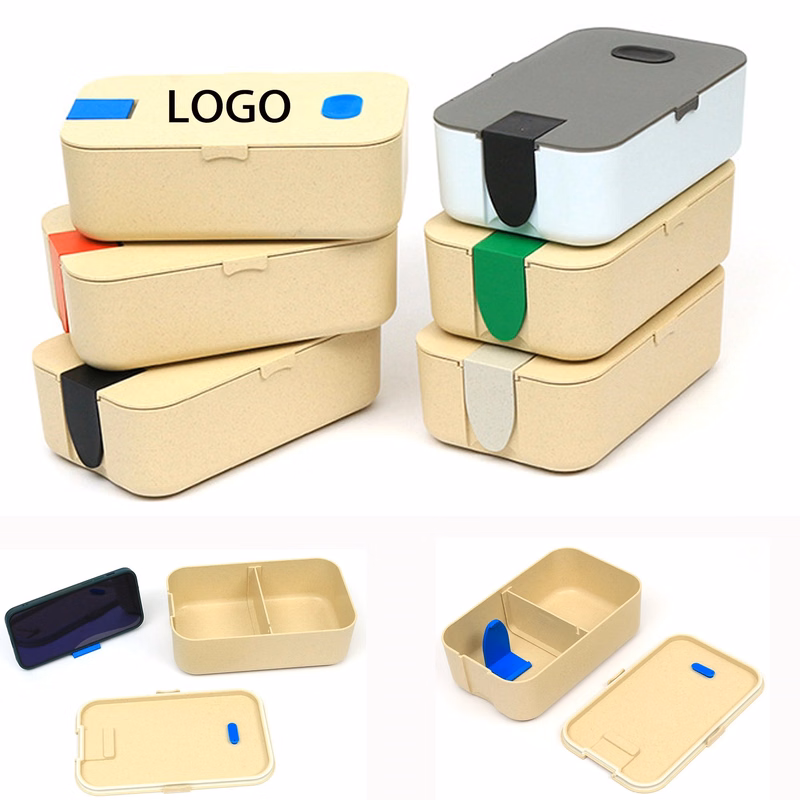 Lunch Box with Mobile Phone Holder