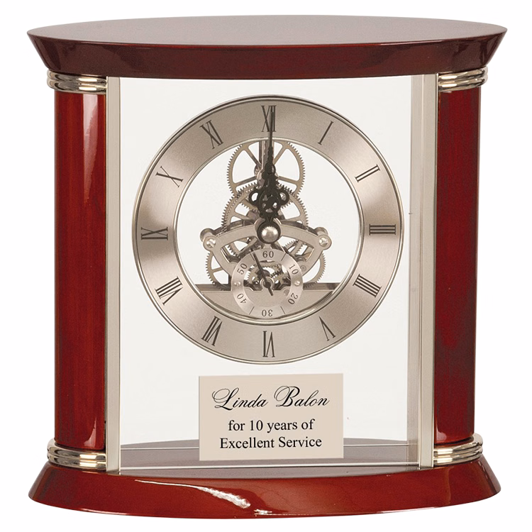 Alberta Executive Clock-Silver