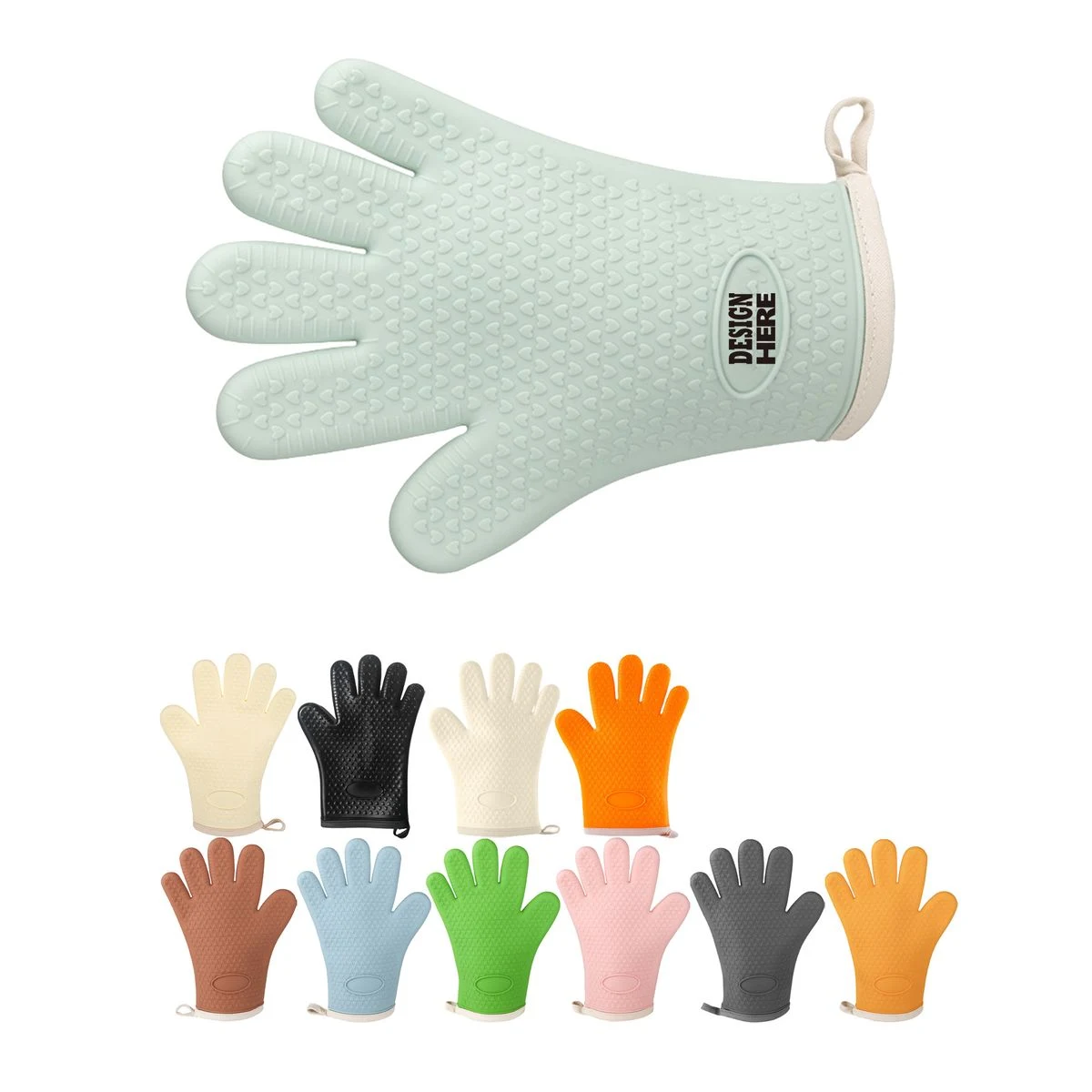 Silicone Oven Mitt Two Layers 1