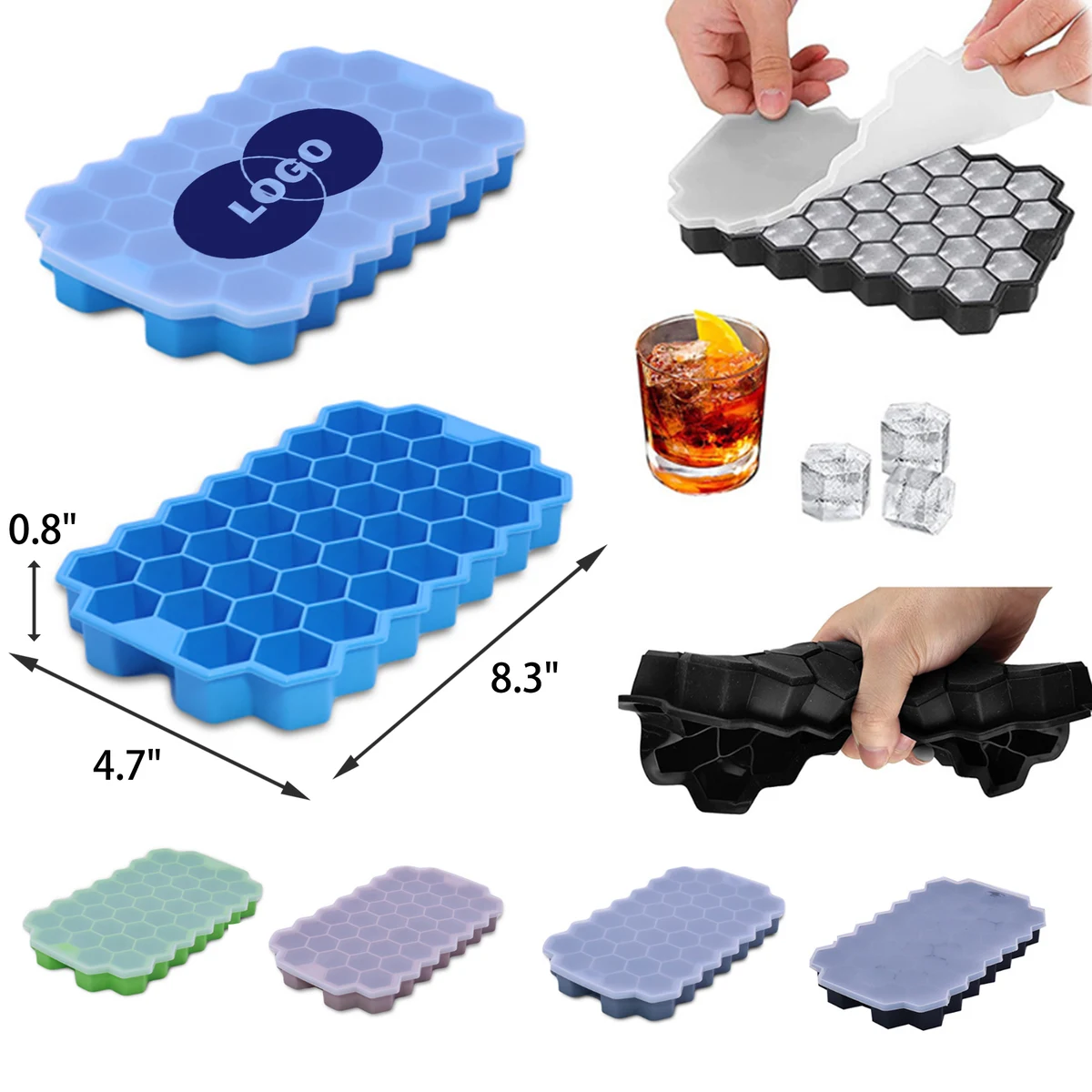 Efficient Silicone Honeycomb Shaped Ice Tray 1