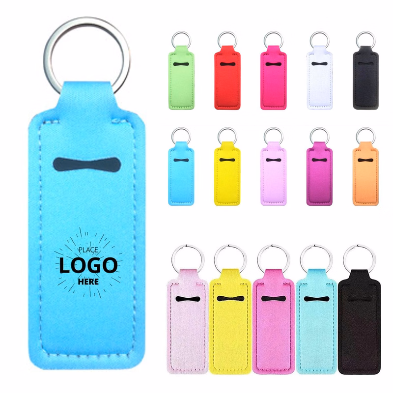 Square Lipstick Case Keychain