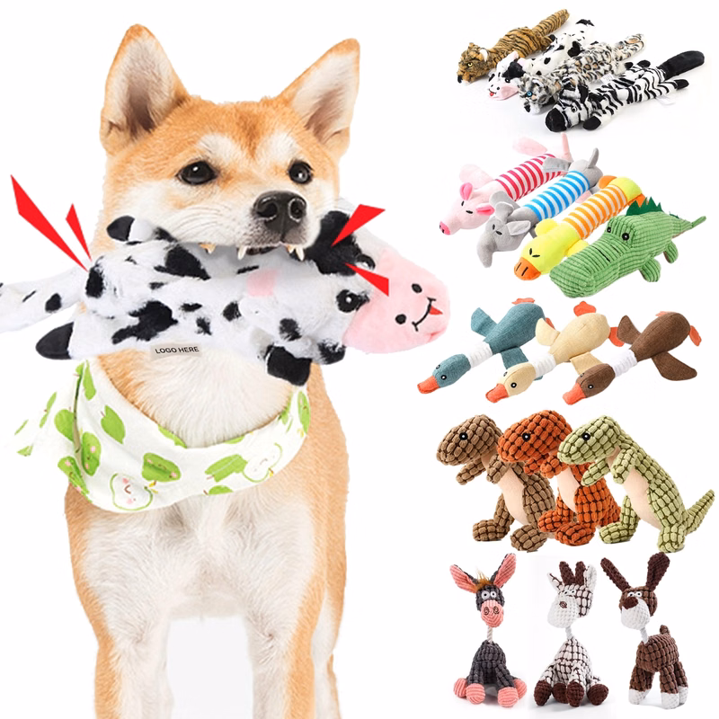 Pet Crinkle Dog Toy No Stuffing Animals