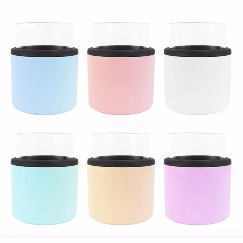 Whiskey Glass With Insulated Stainless Steel Sleeve