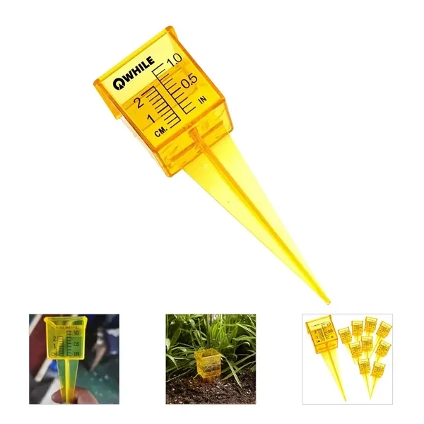 Custom 5.7-Inch Plastic Rain Gauge with Clear Measurement — Garden Promo Tool 1
