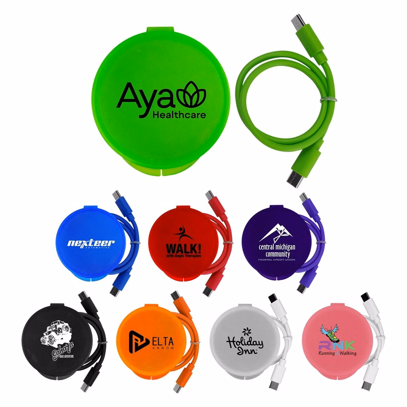 Colorful Round C to C Cable Set