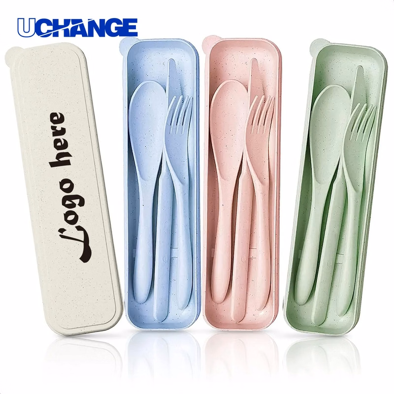 Eco-Friendly Wheat Straw Cutlery Set Tableware