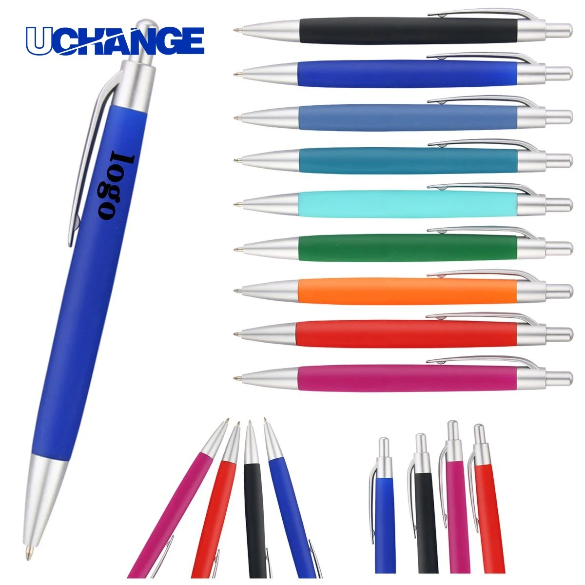 Eco-Friendly Plastic Ballpoint Pen, custom pen with logo imprint 1