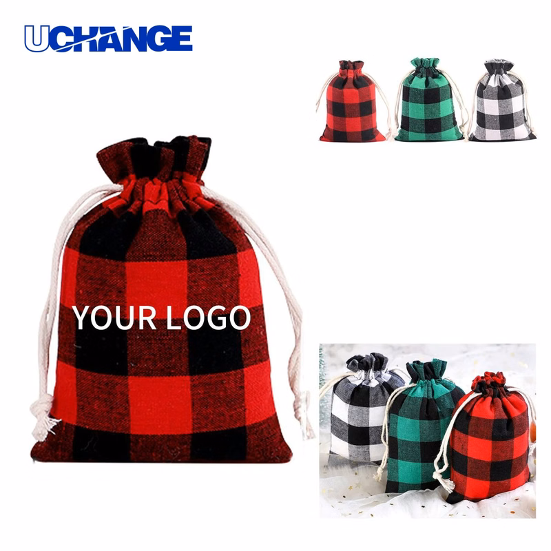Natural Cotton Gift Pouch with Drawstring Closure Bag