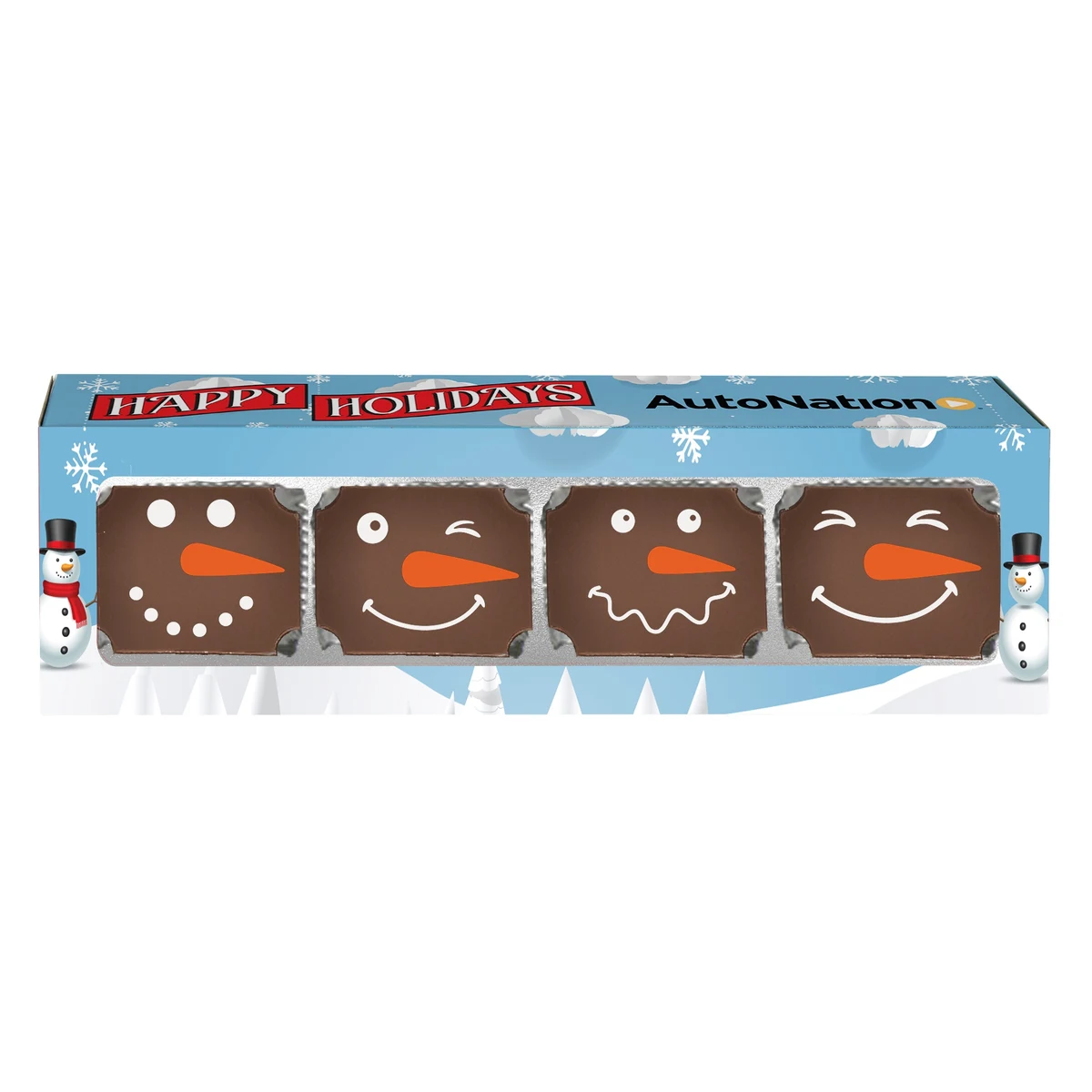 Holiday Snowman Chocolate Slider Box 1