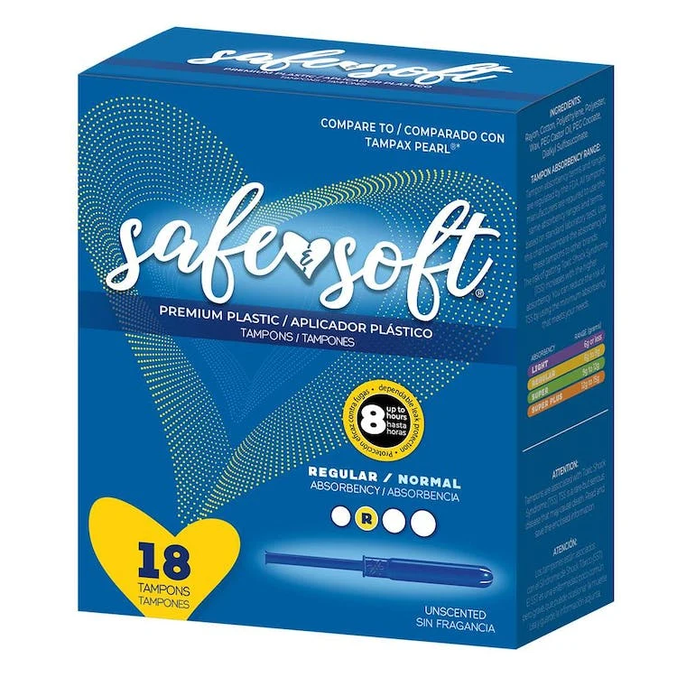 Tampons with Plastic Applicator - Regular Absorbency 8-9 Grams 1