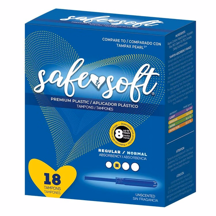 Tampons with Plastic Applicator - Regular Absorbency 8-9 Grams