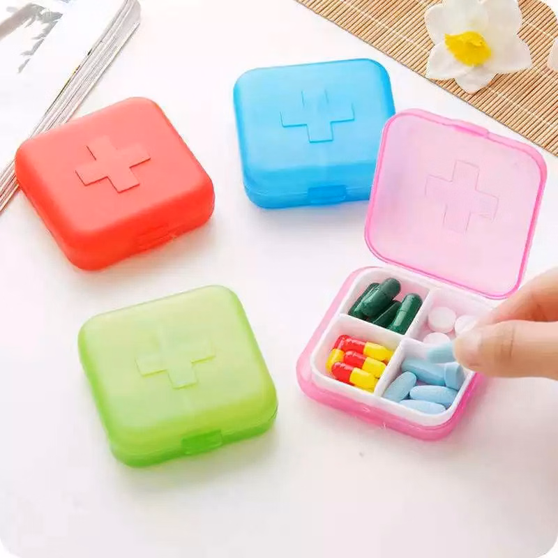 4 CompartmentsPill Case