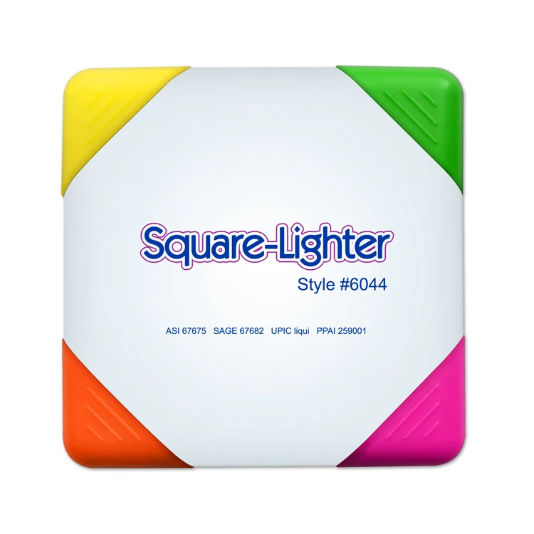 Square Lighter 4 Color Square Shaped Highlighter. 4 highlighters in 1 1