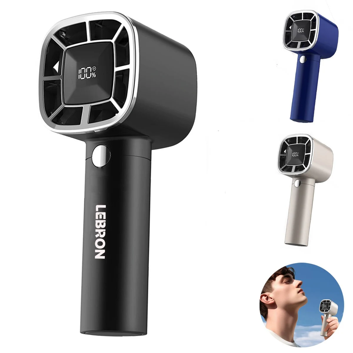 Portable Handheld Digital Display Fan 1