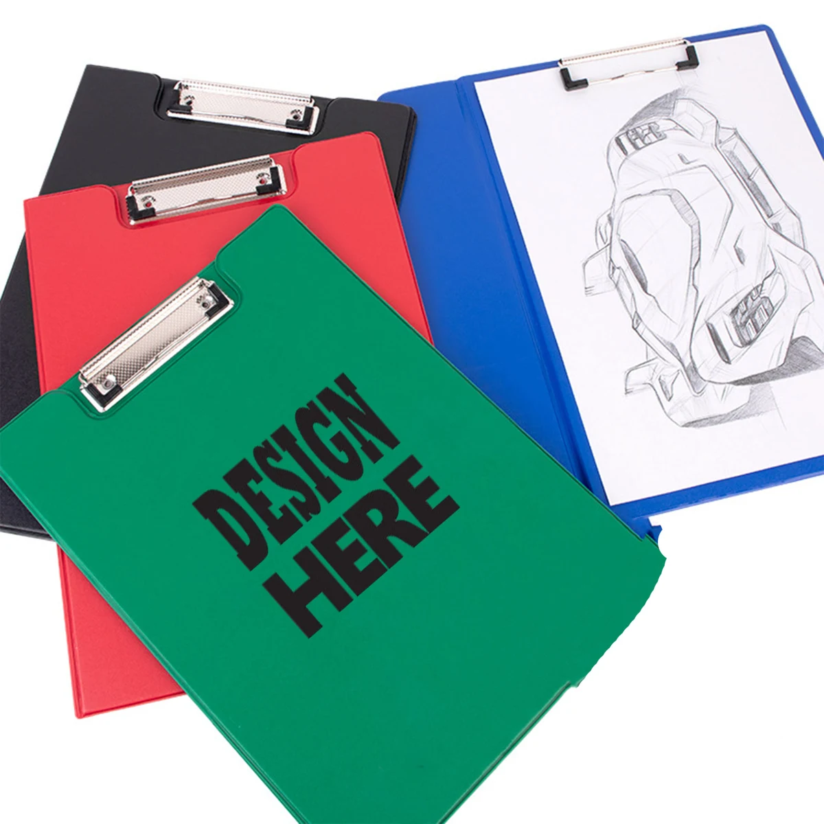 Frosted PVC Clipboard With Metal Clip, promotional clip with logo imprint 1