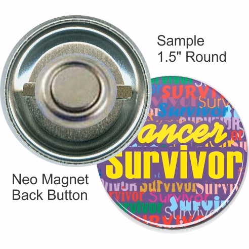Neo Magnet 1 1/2 Inch Round Button