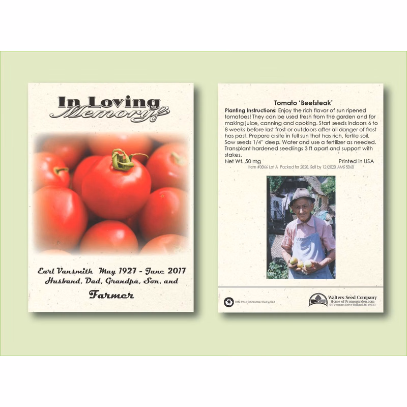 Tomato 'Beefsteak' Seed Packet - Size 3.25" x 4.5"