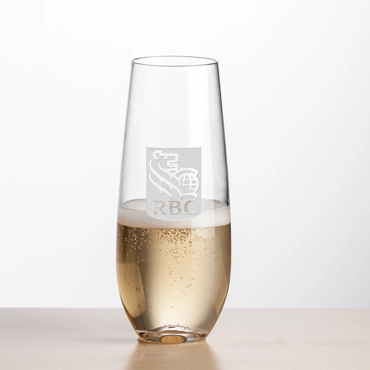 Boston Stemless Flute - Deep Etch 1