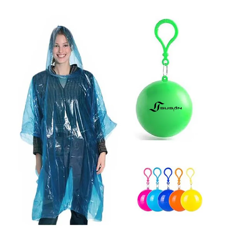 Disposable Unisex Poncho Protective Raincoat 1