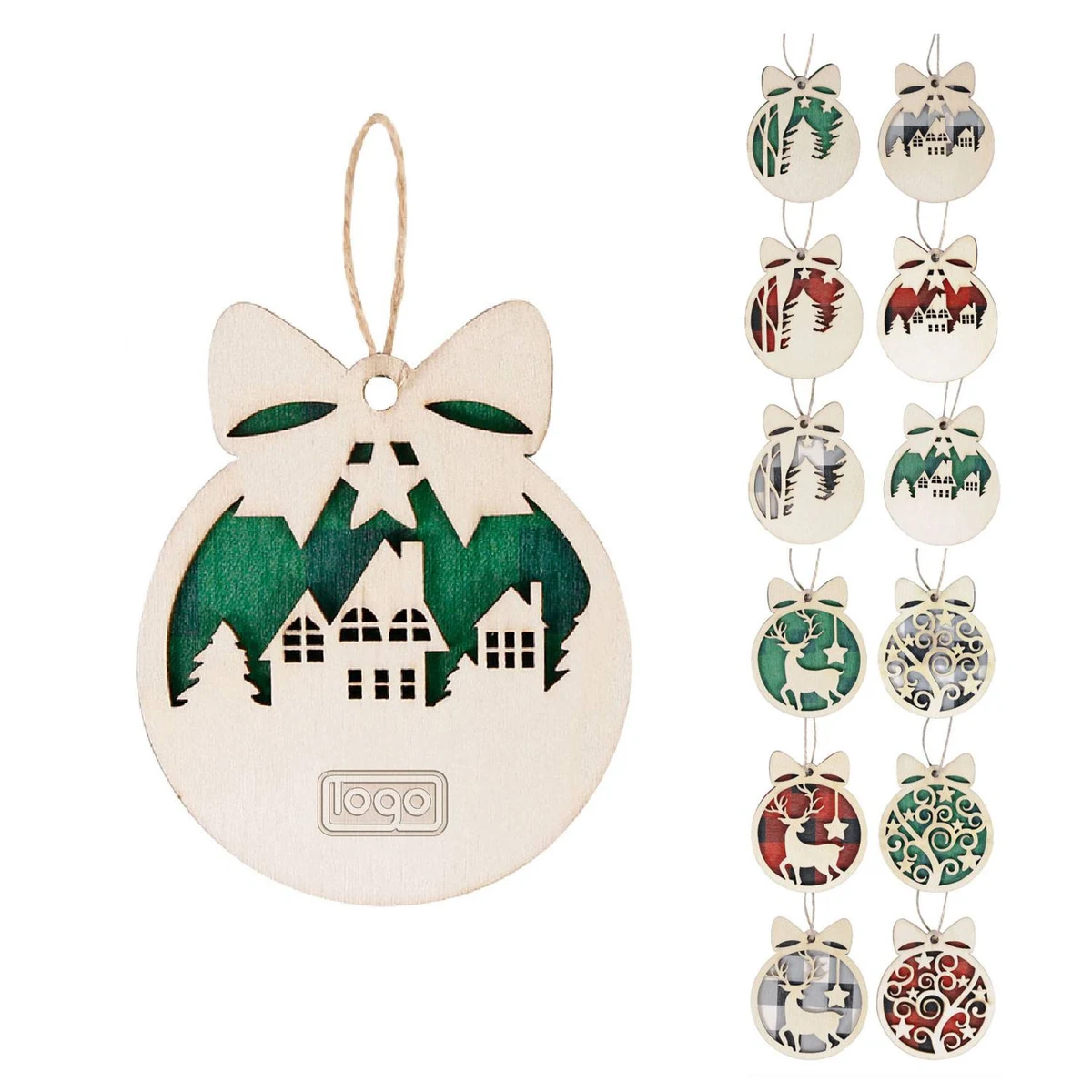 Wooden Christmas Ornament 1