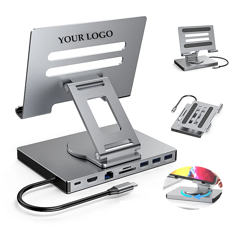 Foldable 9-in-1 Adapter USB C Docking Station 1