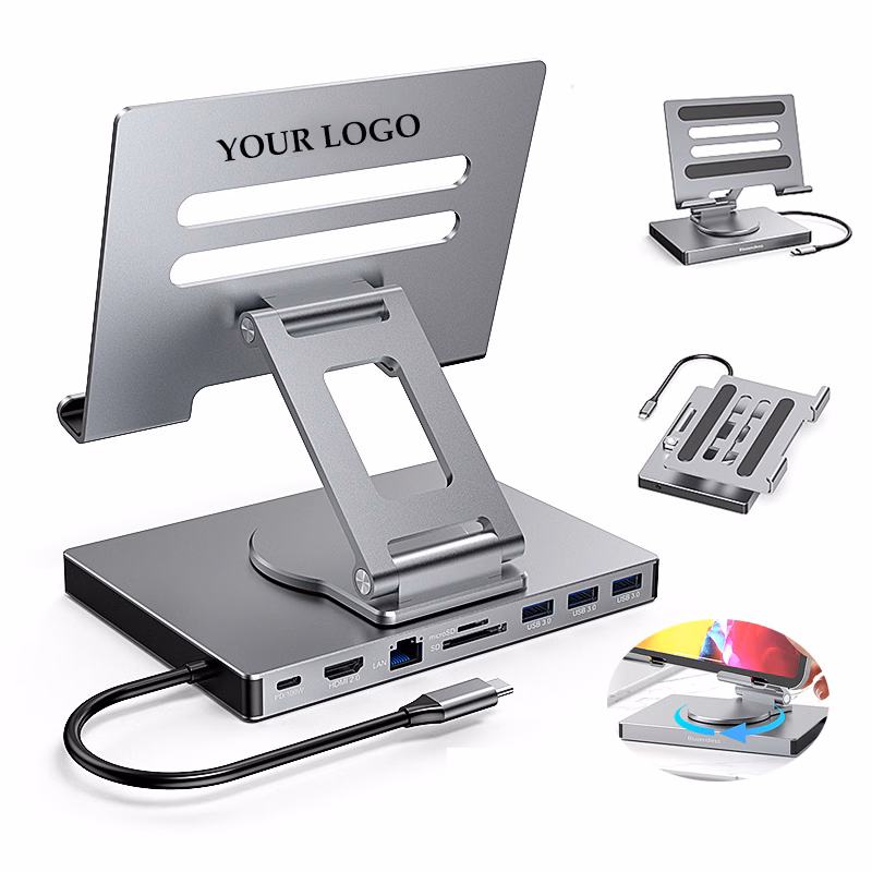 Foldable 9-in-1 Adapter USB C Docking Station