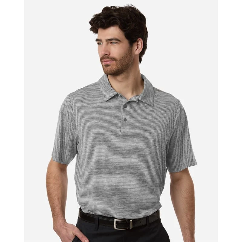 Team 365 Men's Relay Heathered Stripe Polo - TT125 1